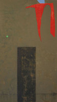RED VEIL 2
various paints on panel
7'x4'