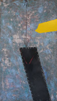 YELLOW DEBRIS 3
vaious paints, rubber on panel
