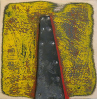 BLACK DOORWAY 2
acrylic, rubber, nails on wood panel
6"x6"