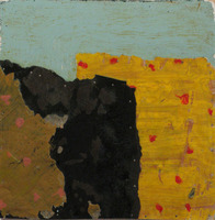 RESTART 2
paper, roofing paper, epoxy on wood panel
12"x12"