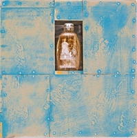 1955
wood, epoxy, found objects, paint
13"x13"x4"