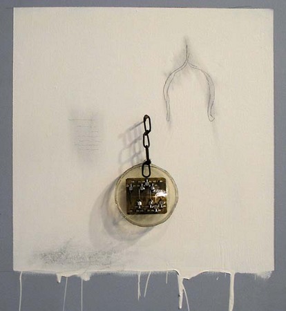 OH YES
white paint, found objects, epoxy, graphite : INSTALLATIONS : JAN CHENOWETH FINE ART