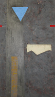  FRAGMENTS 2
various pigments on panel
84" x 48" - © 2026 JAN CHENOWETH