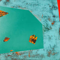 FRAGMENTS 90
various pigments on panel
24" x 24" - © 2026 JAN CHENOWETH