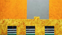 FRAGMENTS 92
various pigments on panel
48" x 84" - © 2026 JAN CHENOWETH