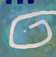 LITTLE HARBOUR 153
various pigments on panel
6" x 6" - © 2026 JAN CHENOWETH