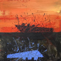 LH-SOS 160
various pigments on panel
6" x 6"" - © 2026 JAN CHENOWETH