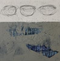 SOS 1
various pigments and graphite on panel
24" x 24" - © 2026 JAN CHENOWETH