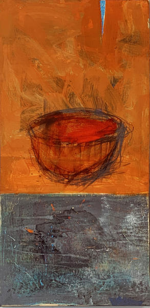 SOS 8
various pigments and graphite  on wood panel
36" x 18" : EMERGENCE & SOS series : JAN CHENOWETH FINE ART