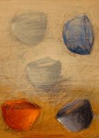 SOS 15 
various pigments and graphite  on wood panel
24" x 18" - © 2026 JAN CHENOWETH